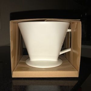 Starbucks ceramic pour over cone.